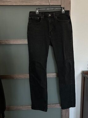 Levi's 505 | Regular Fit Men's Jeans- Black-Size 34x32